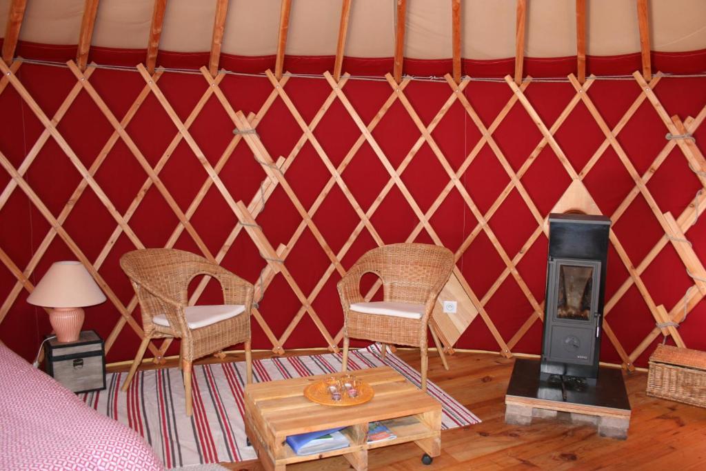 Yourtes En Terrasse Bonneval エクステリア 写真